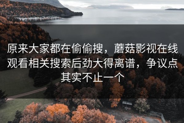 原来大家都在偷偷搜，蘑菇影视在线观看相关搜索后劲大得离谱，争议点其实不止一个