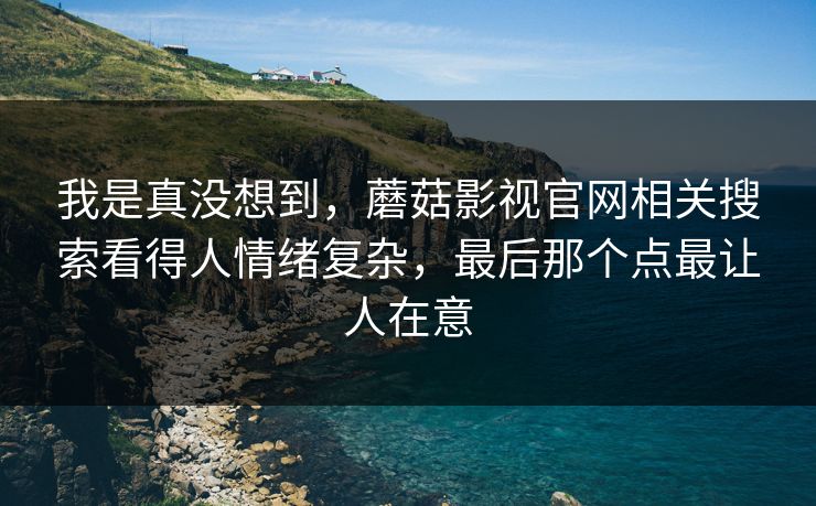 我是真没想到，蘑菇影视官网相关搜索看得人情绪复杂，最后那个点最让人在意